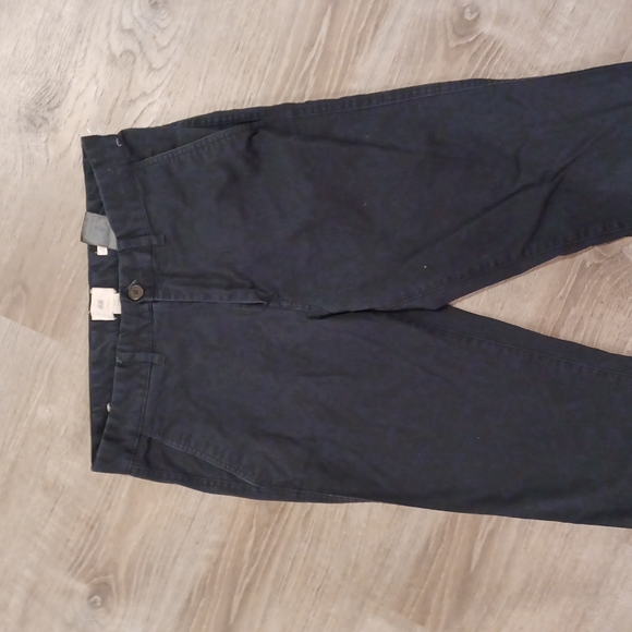 Hm Navy Skinny Fit Stretch Chinos Pants 